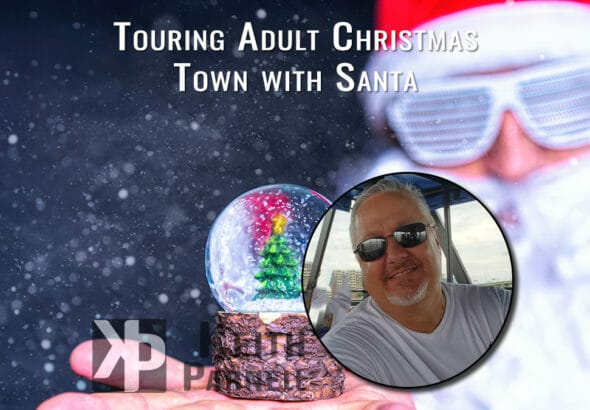Touring Adult Christmas-town with Santa