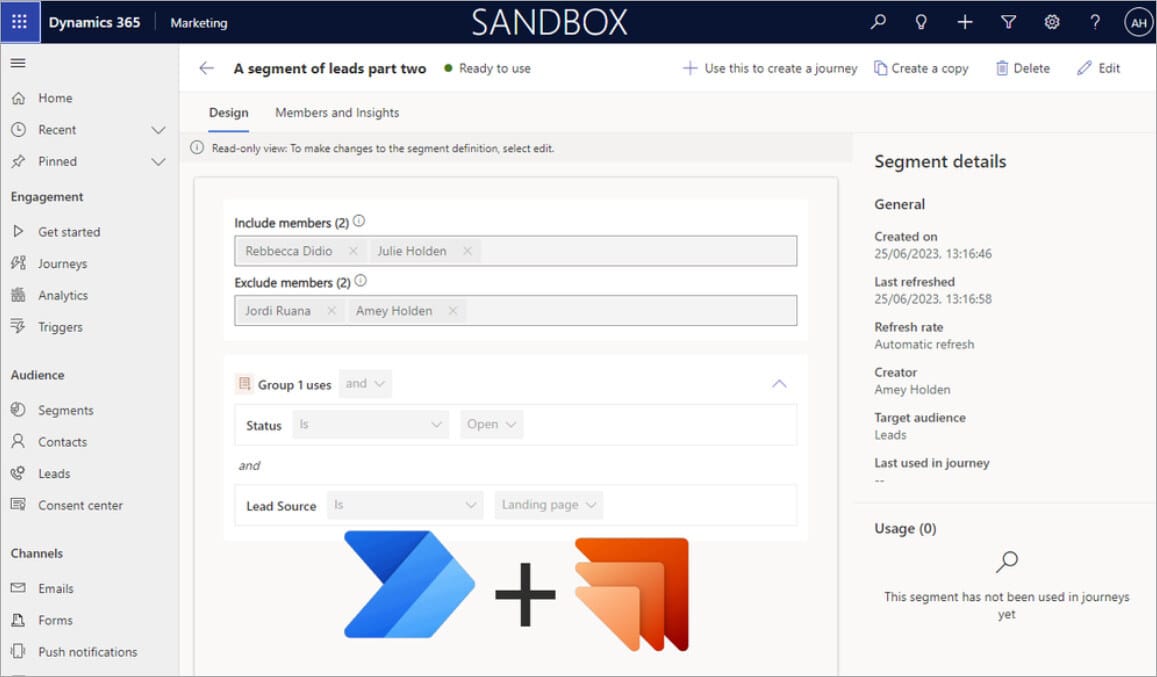 Create Dynamics 365 Marketing Segments with Power Automate