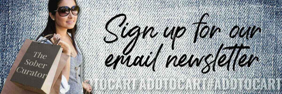 sign up for merch drops from the sober curator