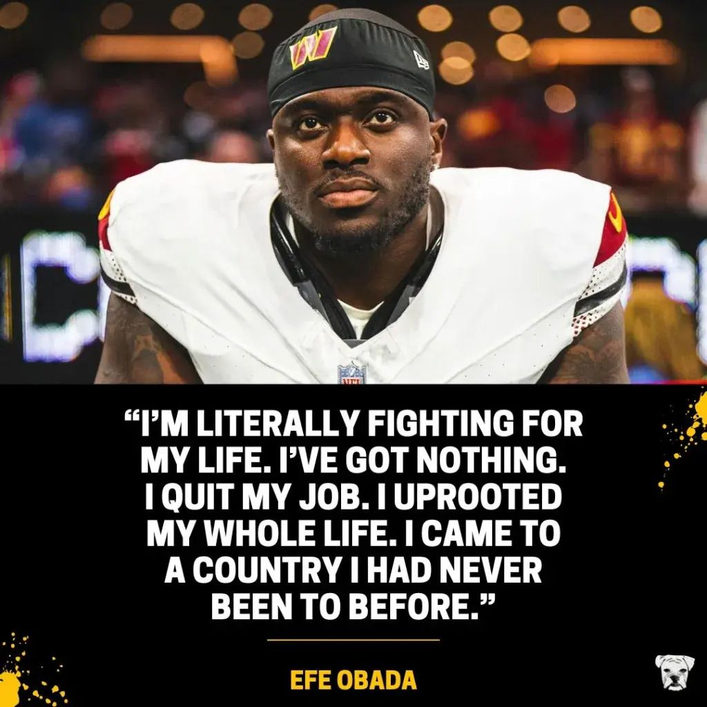 Efe Obada quote: “I’m literally fighting for my life. I’ve got nothing. I quit my job. I uprooted my whole life. I came to a country I had never been to before.”