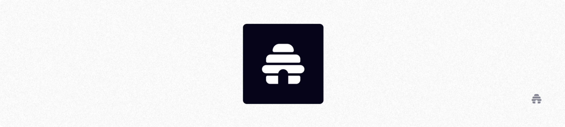 beehiiv logo centered on a light gray background.