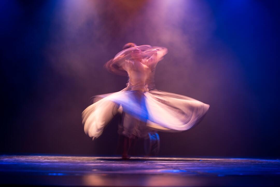 Solo dance in live show during Ramallah Contemporary Dance Festival.