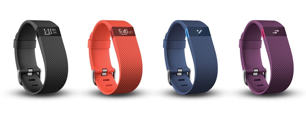 The colors of the Fitbit Charge HR