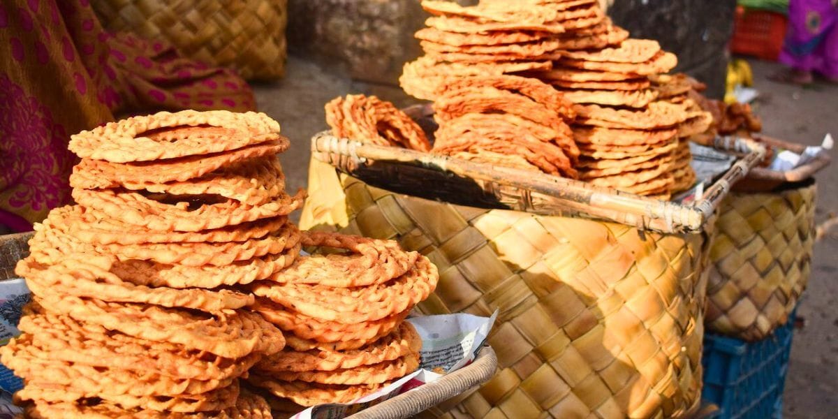Murukku in baskets