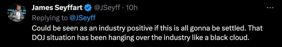 James Seyffart tweet