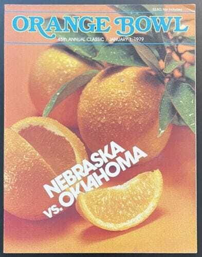 1979 Nebraska Cornhuskers vs Oklahoma Sooners Orange Bowl Program-Billy Sims | eBay