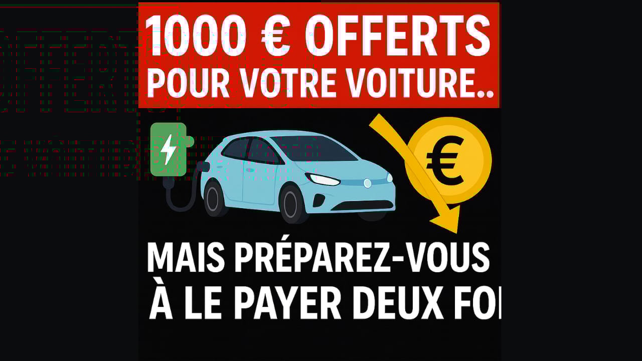 💥 1000 € offerts pour votre voiture... mais préparez-vous à le payer deux fois