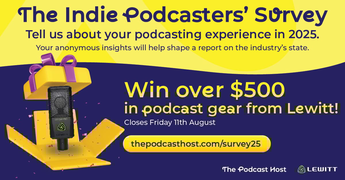 Take the survey and win over $500 in podcast gear from Lewittt! 