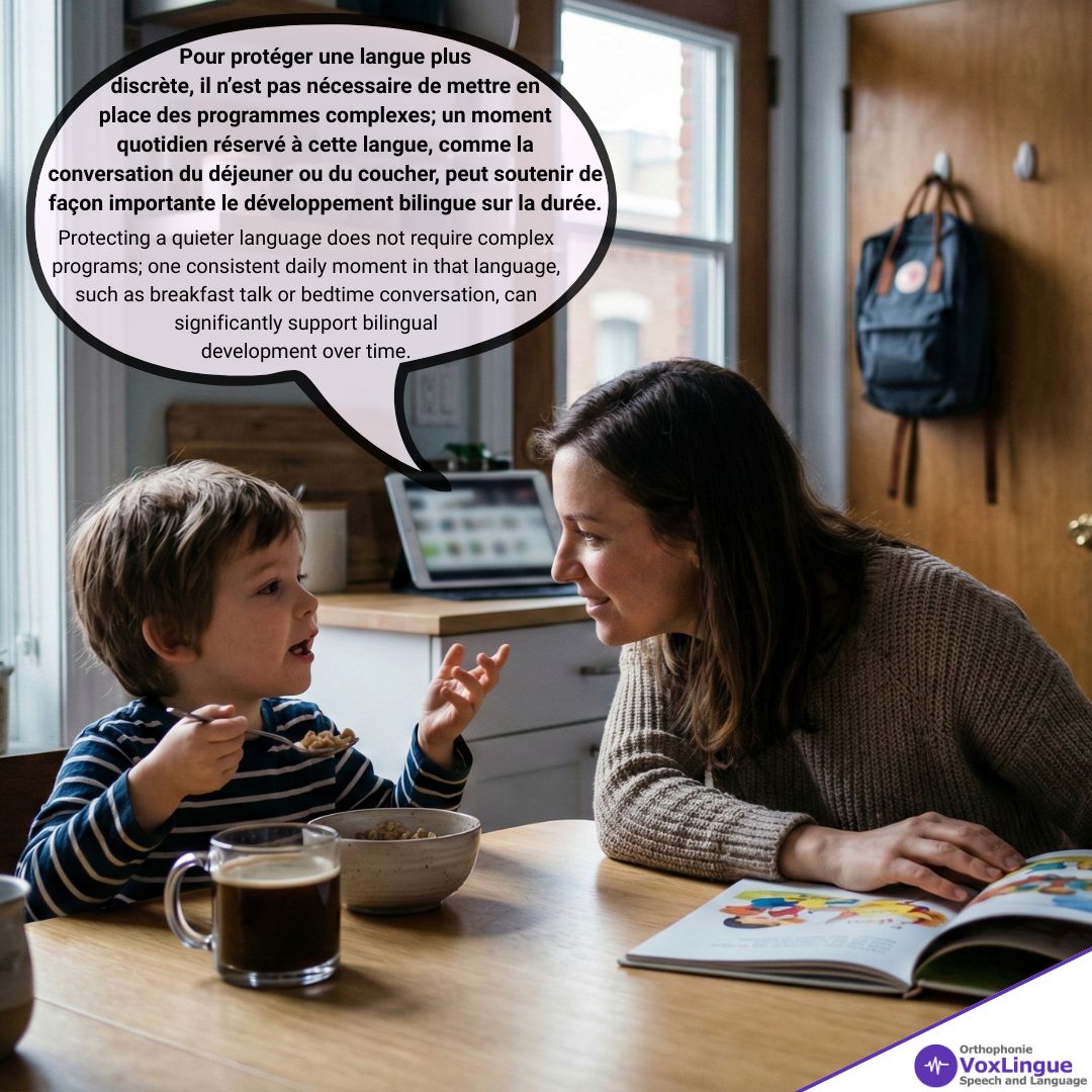 When One Language Becomes Quiet