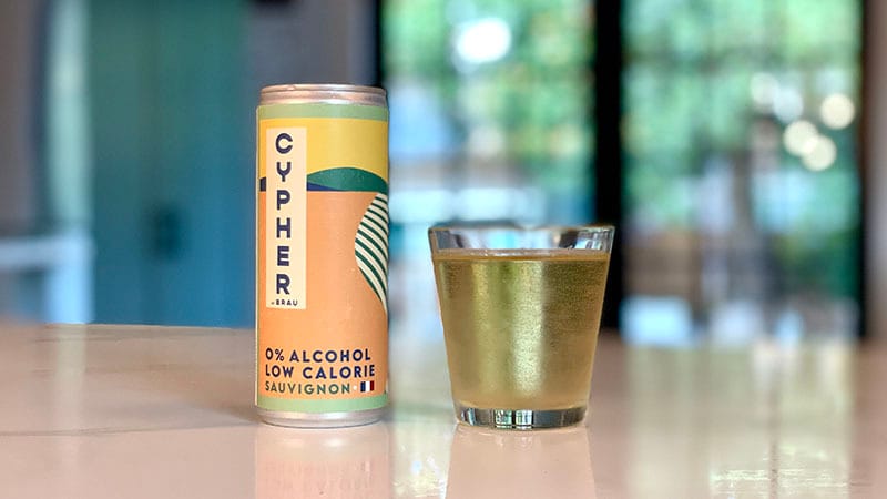 Cypher by Domaine de Brau Baby Sauvignon Blanc non-alcoholic French wine from Languedoc