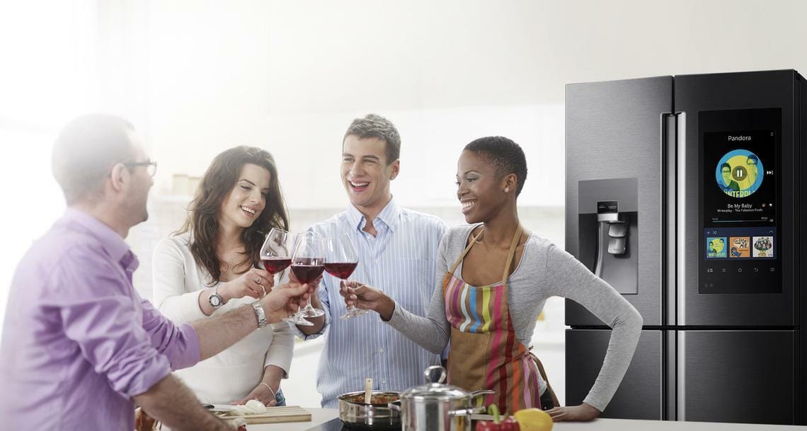Family Hub Samsung Smart Connected Refrigerator