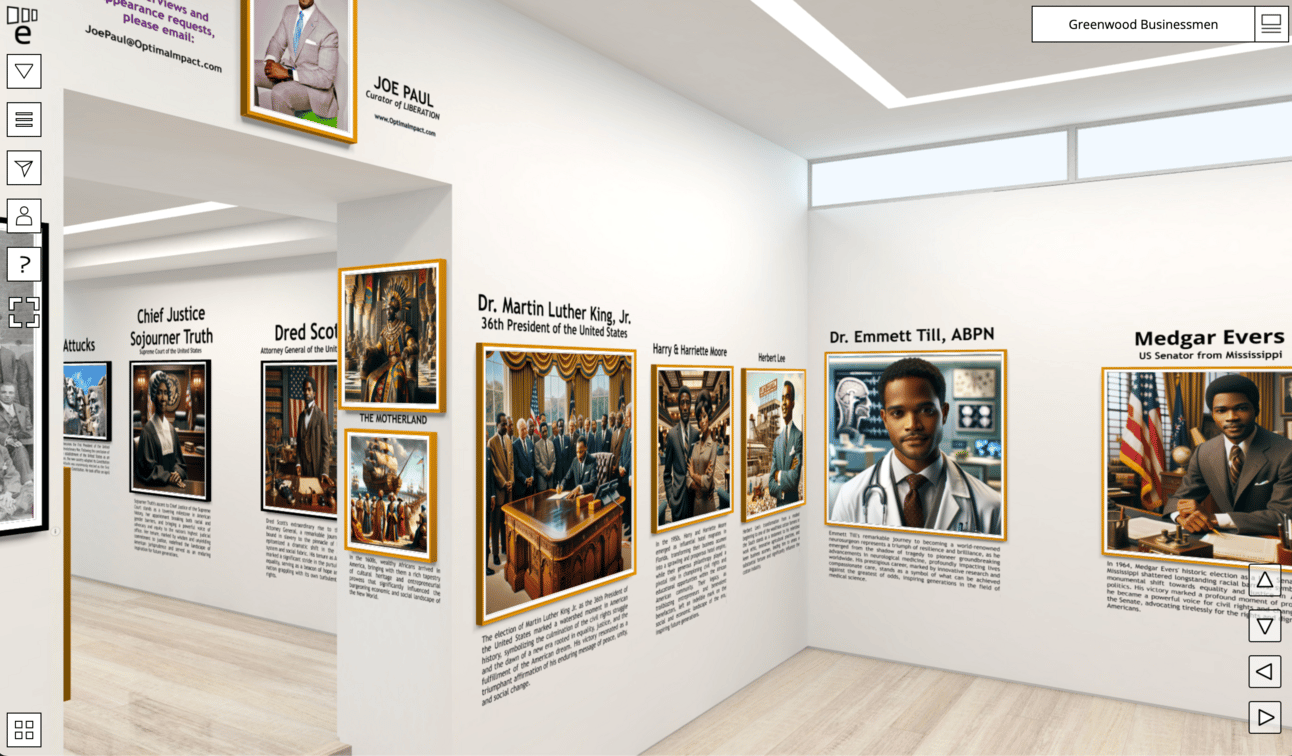 Still image of the LIBERATION virtual gallery