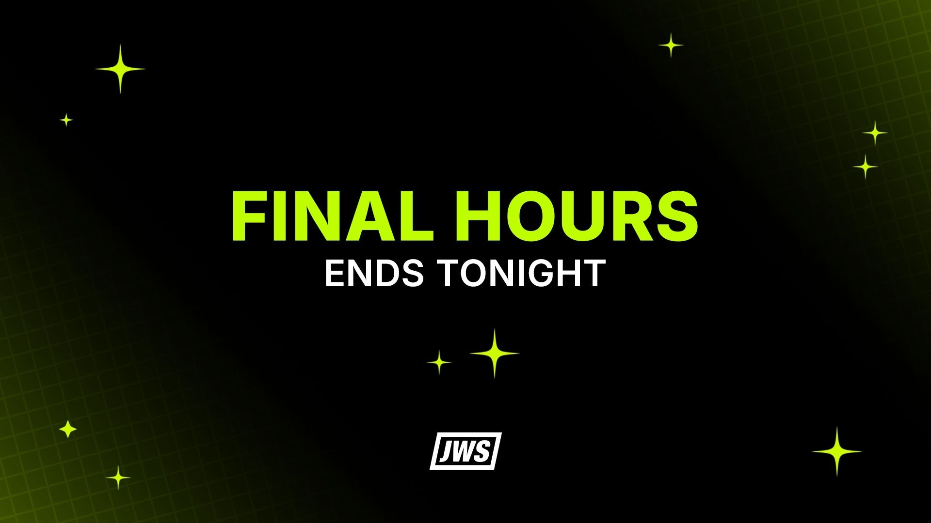 Graphic for JWS Black Friday sale