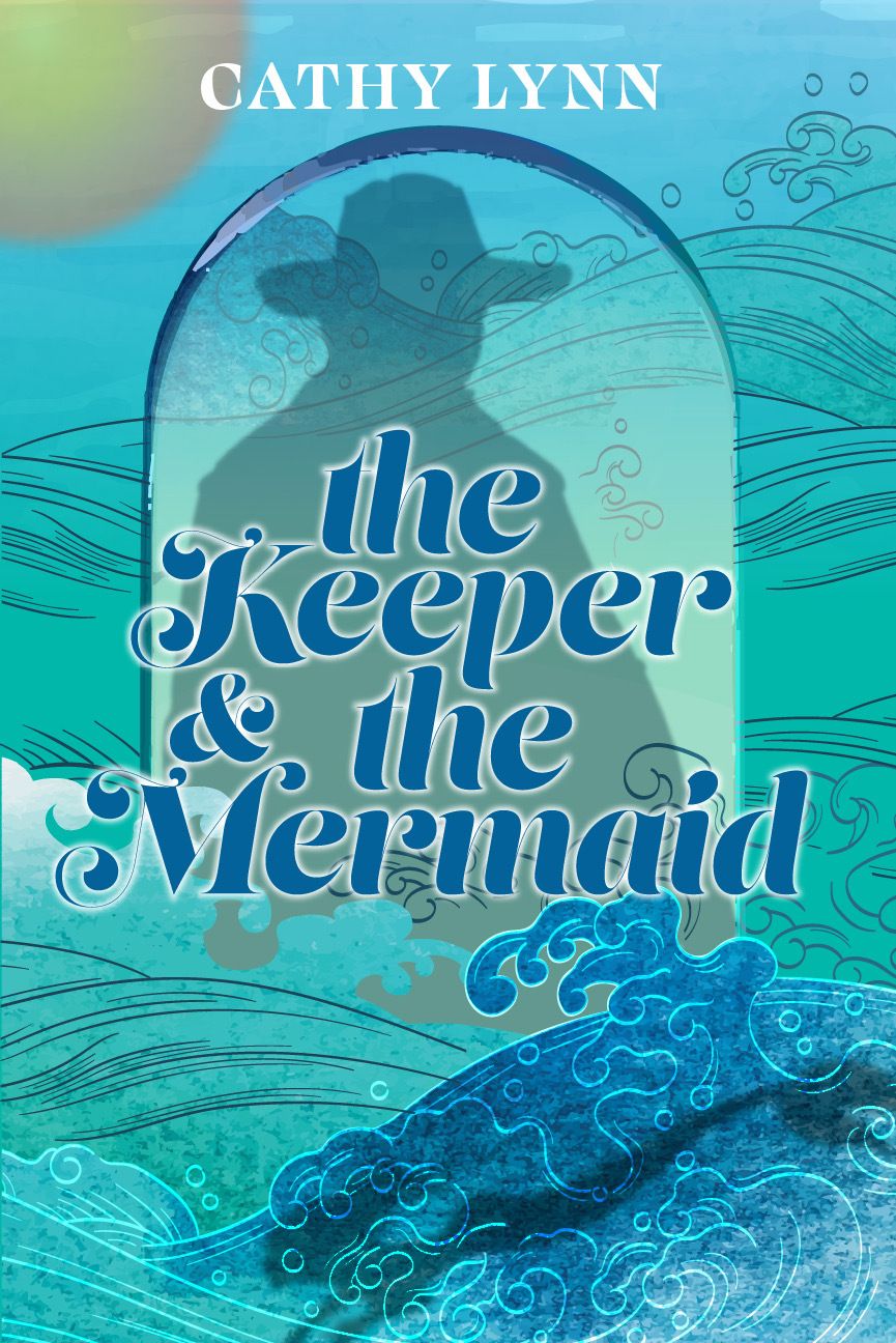Cover art featuring the silhouette of a man in panama hat and a mermaid, waves, and a stylized sun