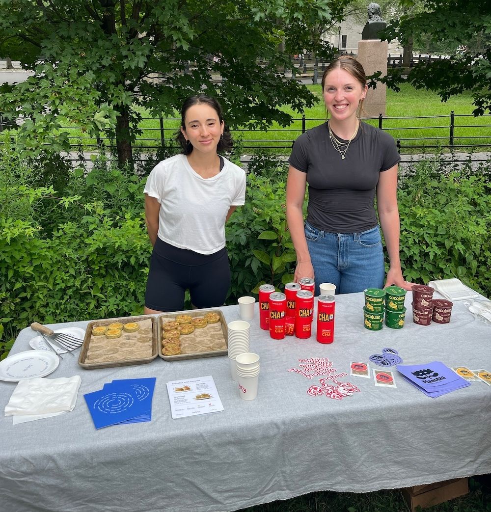 table with a breakfast spread