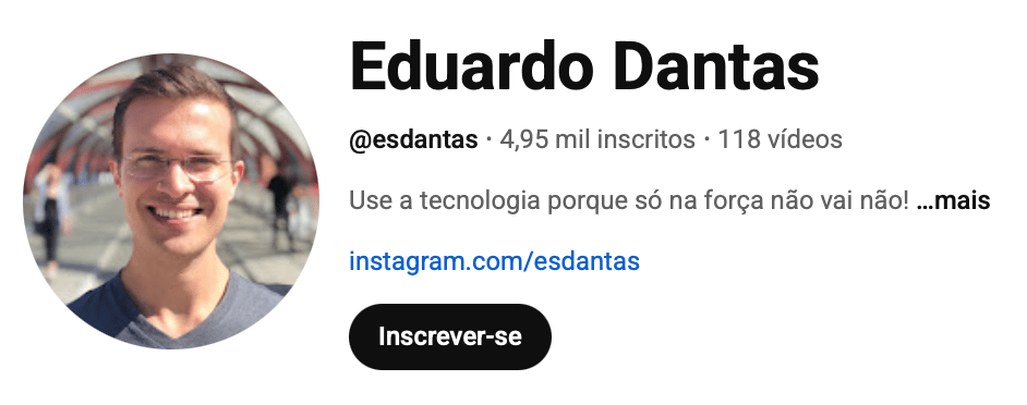 canal do YouTube