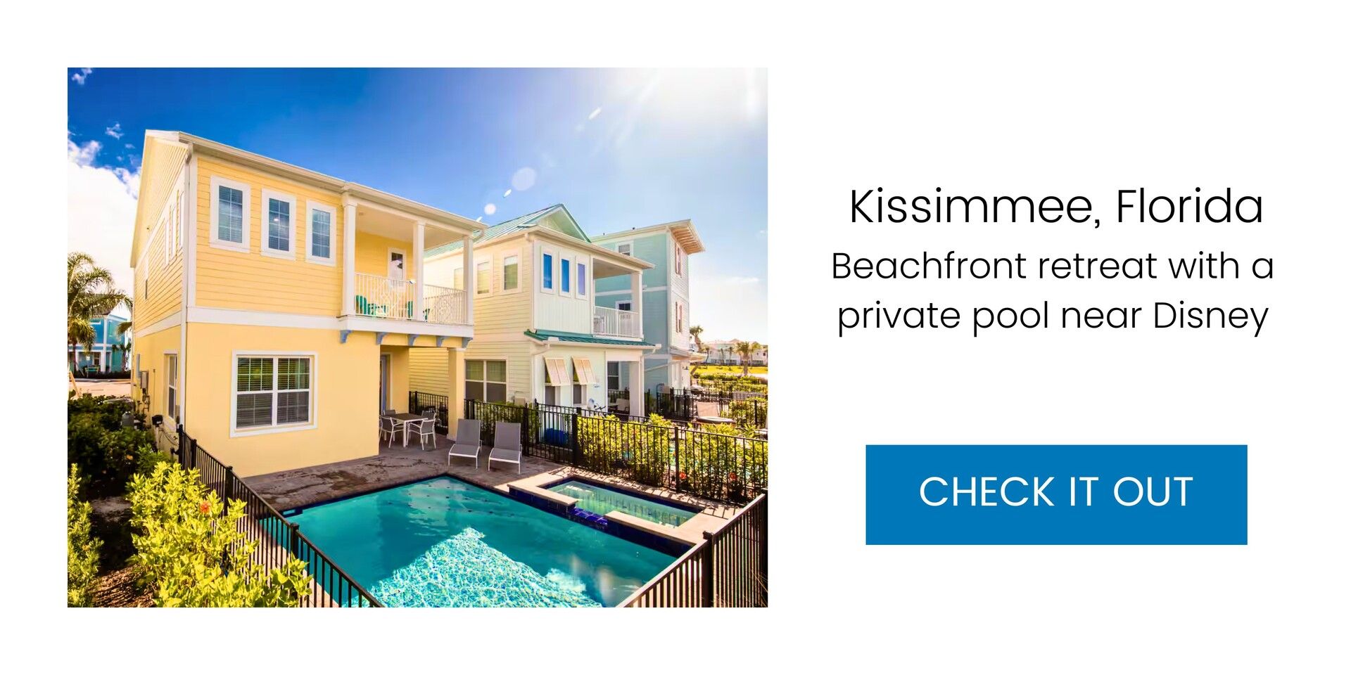 Kissimmee, Florida: Beachfront retreat with a private pool near Disney