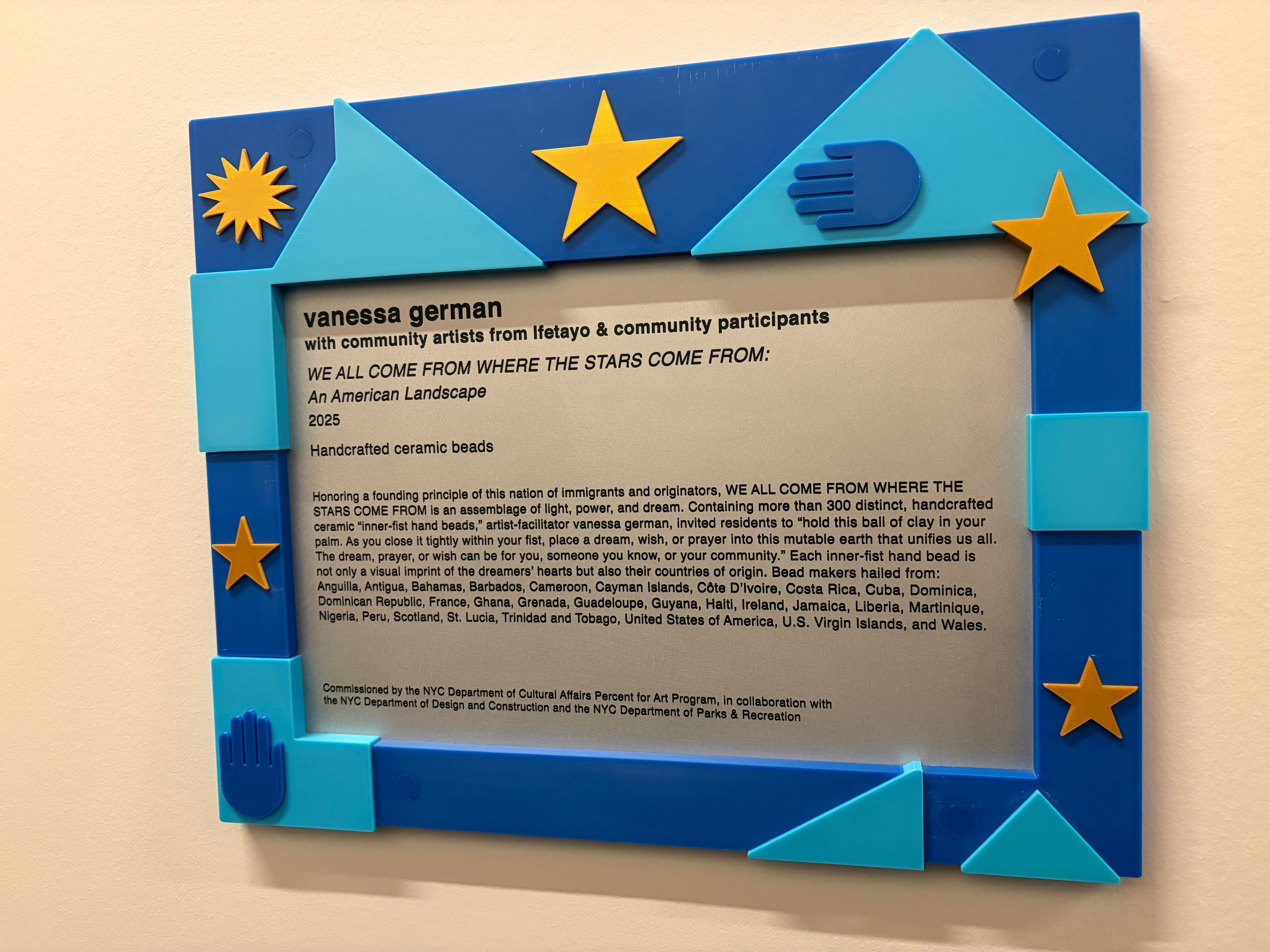 Wall text in frame