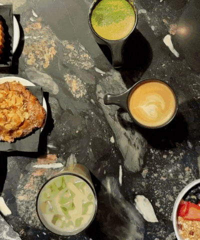 movie gif of two travelers exploring Quebec