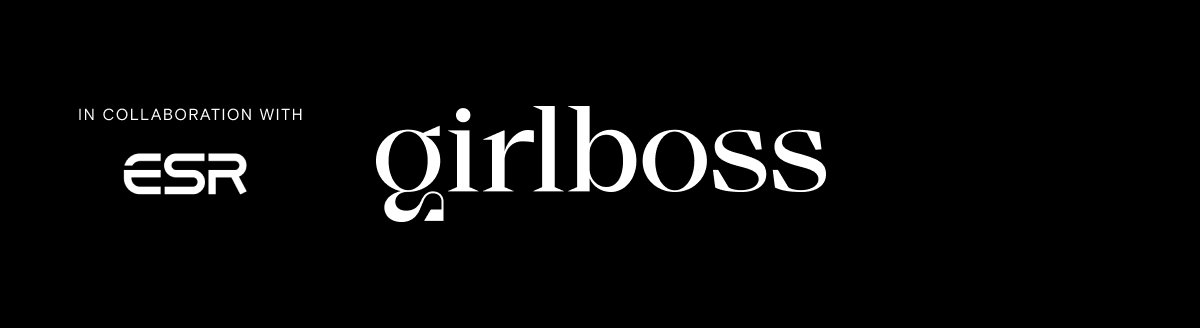 Girlboss banner in collaboration with ESR