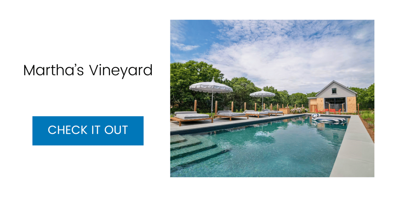 Martha's Vineyard: Luxury five-bedroom retreat with water views and private pool in West Tisbury