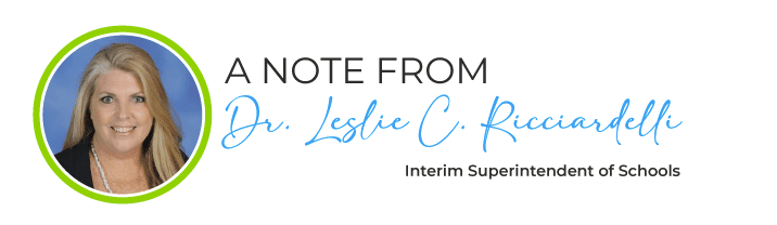A note from dr. Leslie c. Kessler interim superintendent