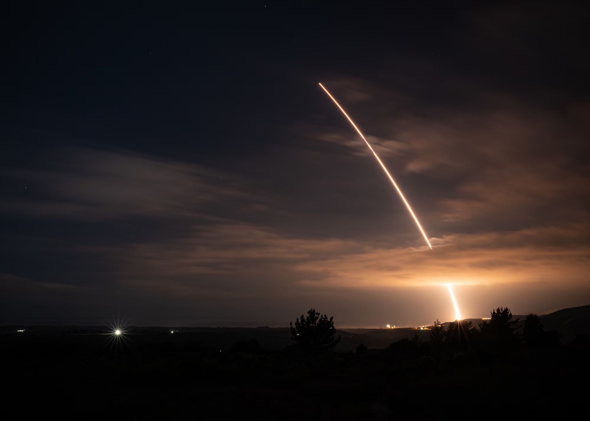 An unarmed Minuteman III intercontinental ballistic missile was launched during a scheduled operational test at 1:35 a.m. Pacific Time on November 5, 2025, from Vandenberg Space Force Base, California. 