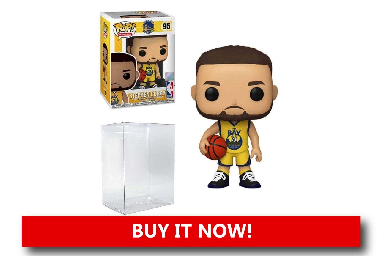 Steph Curry Bobblehead Set Alt text: "Steph Curry and Klay Thompson bobblehead set in Warriors uniforms, capturing their iconic Splash Bros moments."