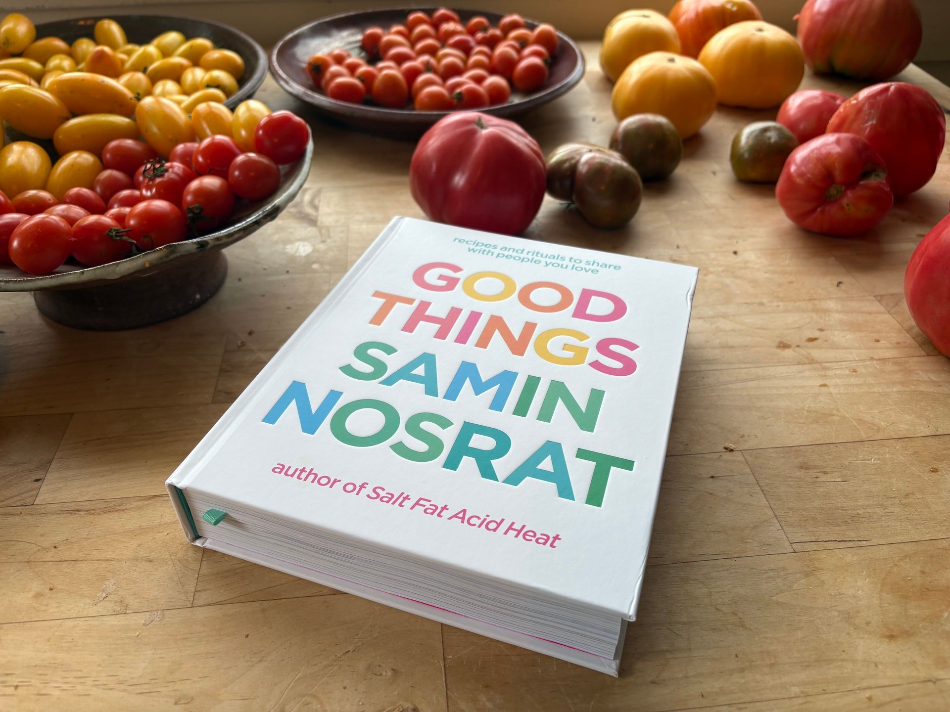 Samin's Good Things with tomatoes