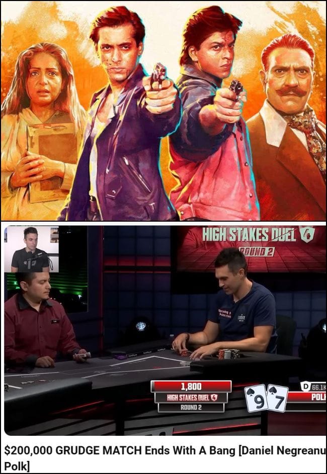 Karan Arjun kind of collaborations in poker content