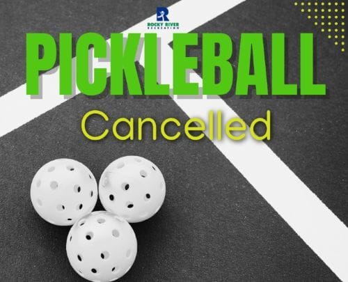 rocky river rec cancels pickleball