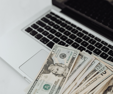 money on computer
