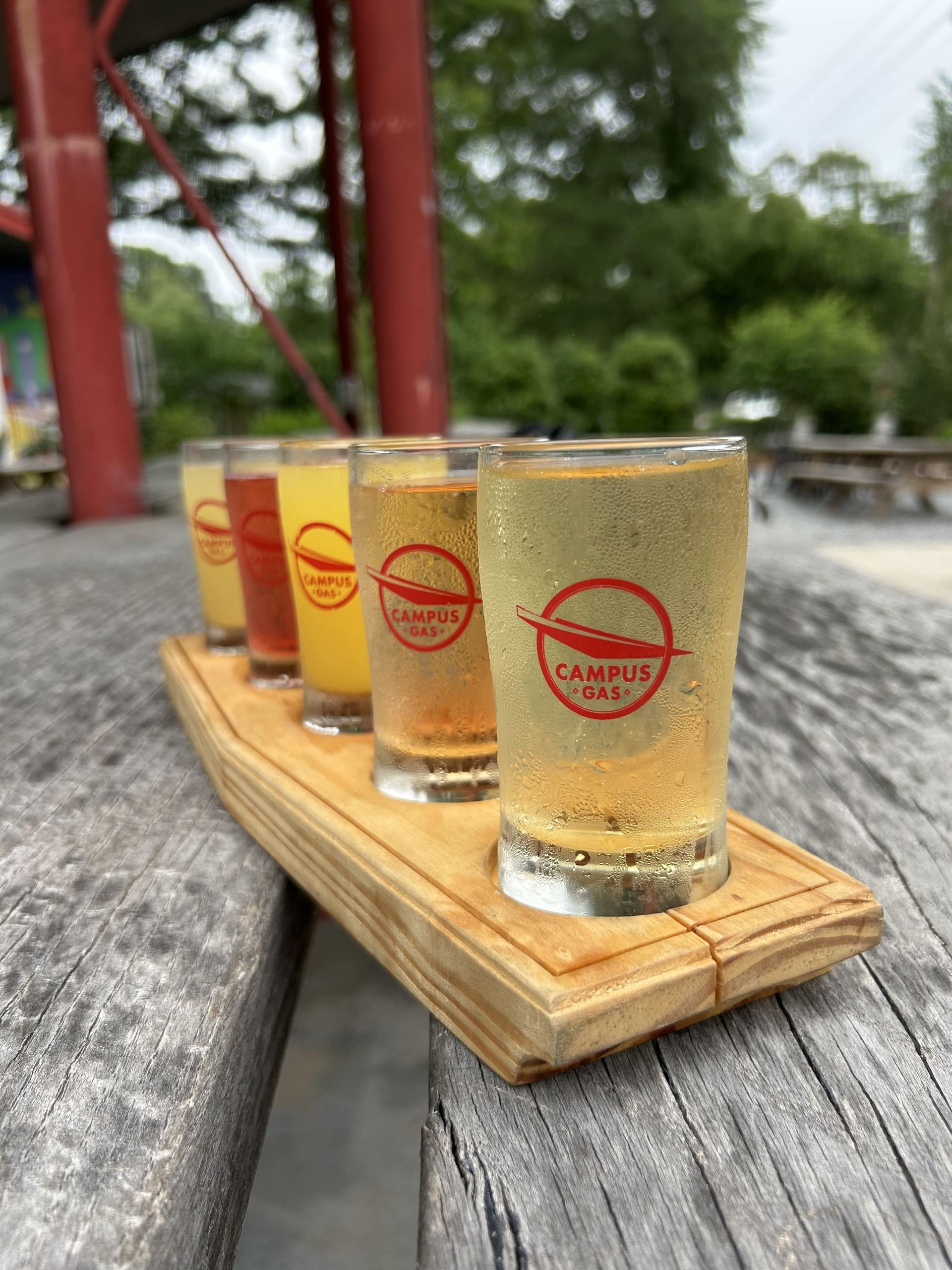 Mimosa flights at Campus Gas