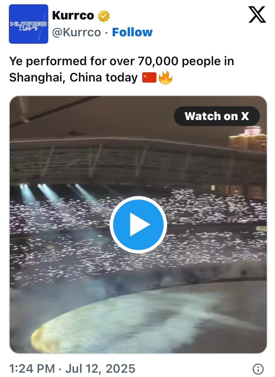 Post on X
