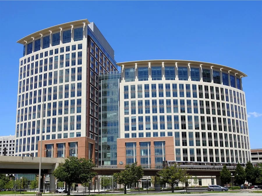 The National Science Foundation headquarters in Alexandria, Virginia, US.