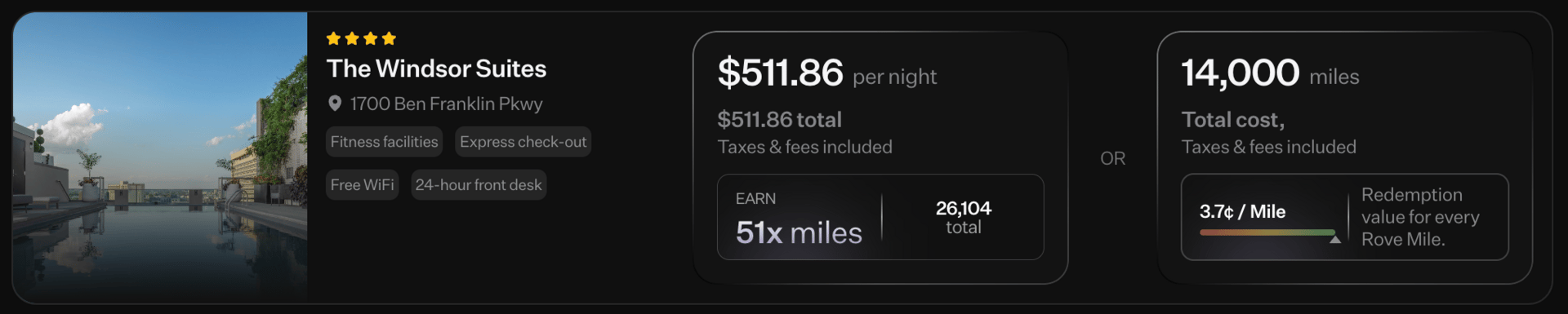 Luxury hotel for $511 er night