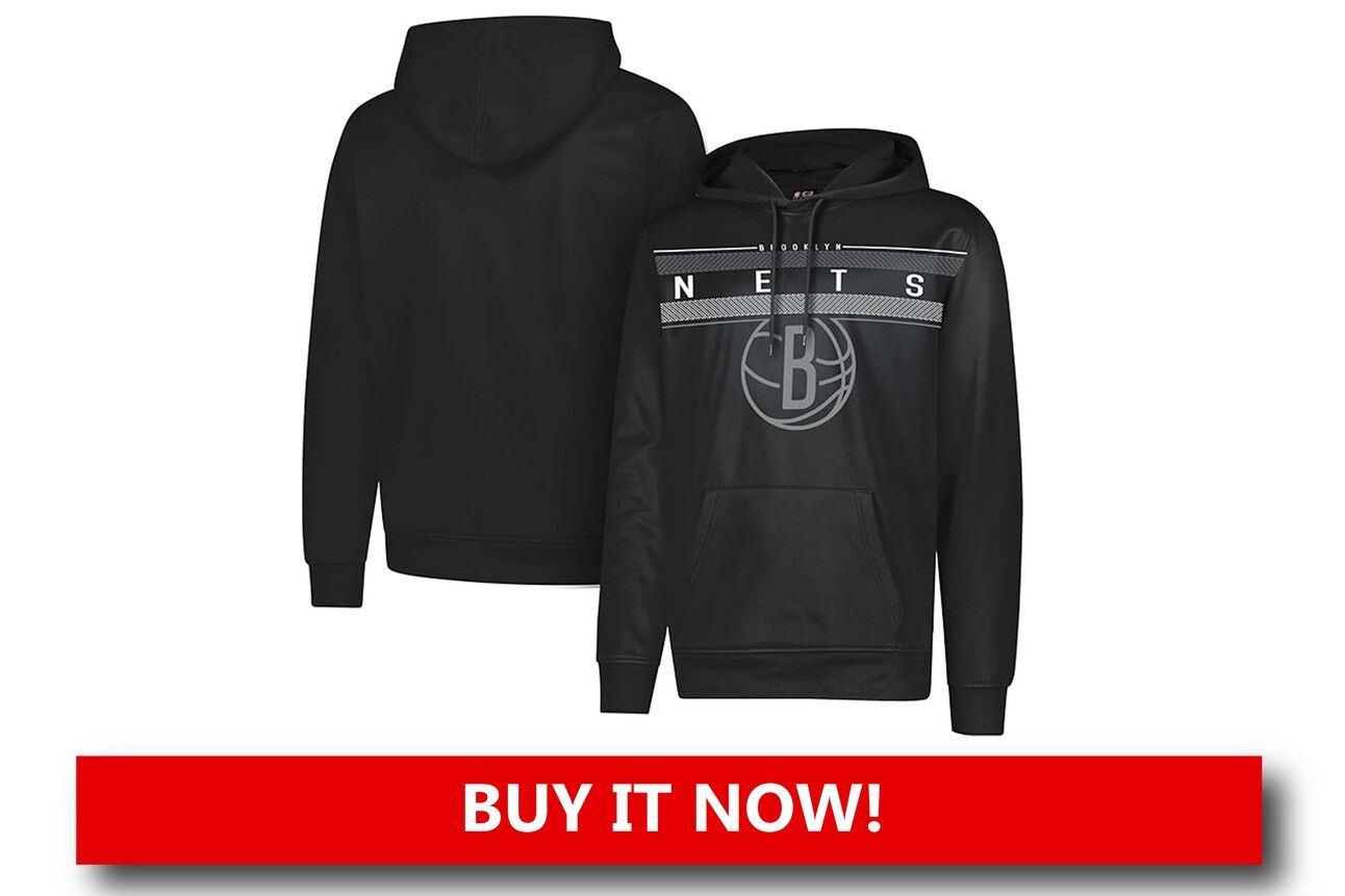 Nets Midtown Pullover Alt text: "Retro-style Brooklyn Nets Midtown pullover hoodie featuring vintage logos and relaxed streetwear fit."