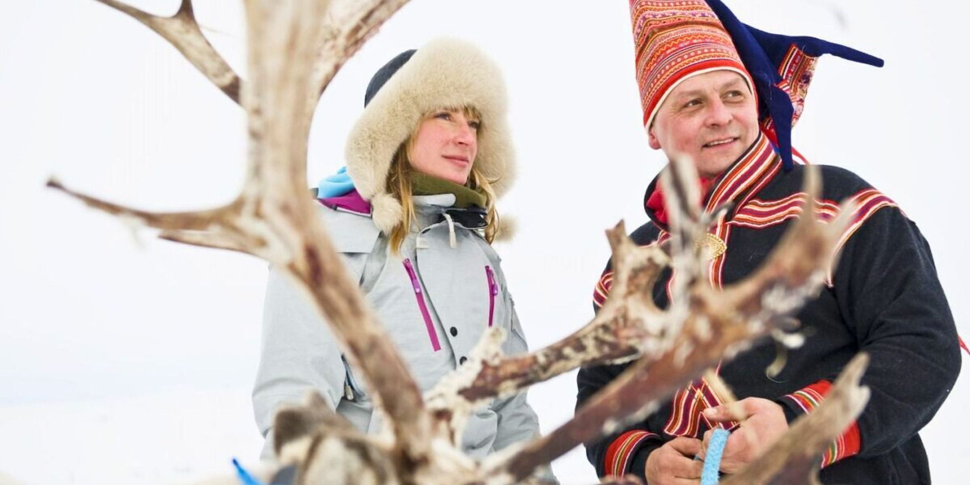 two reindeer herders in Norway