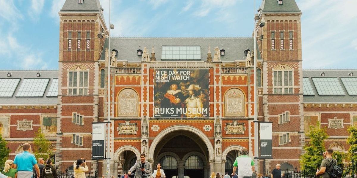 right outside Rijksmuseum