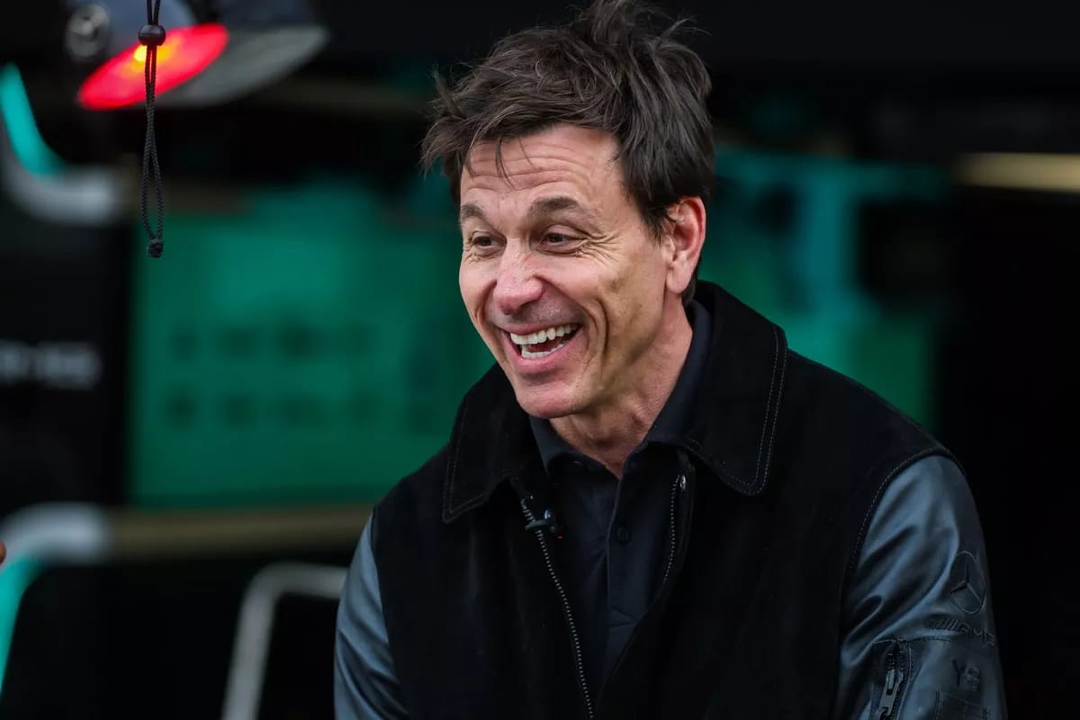 Toto Wolff laughing