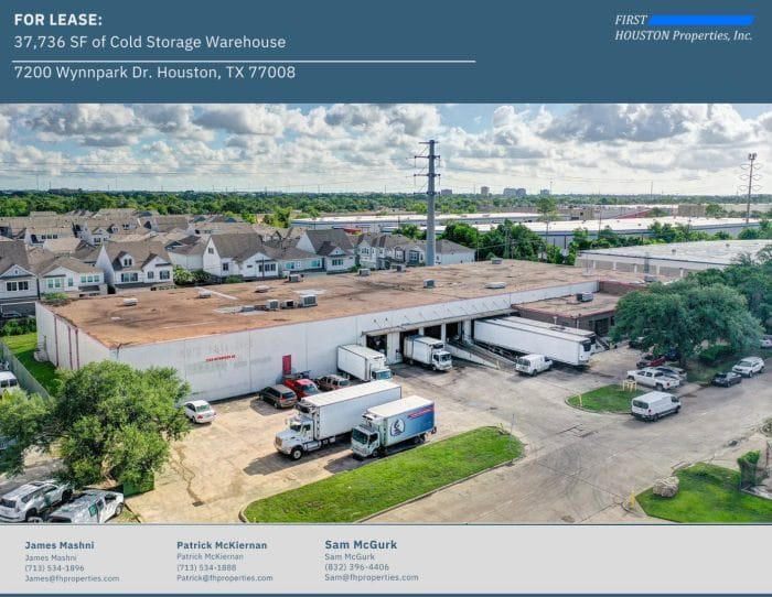 cold storage for lease in Houston, TX