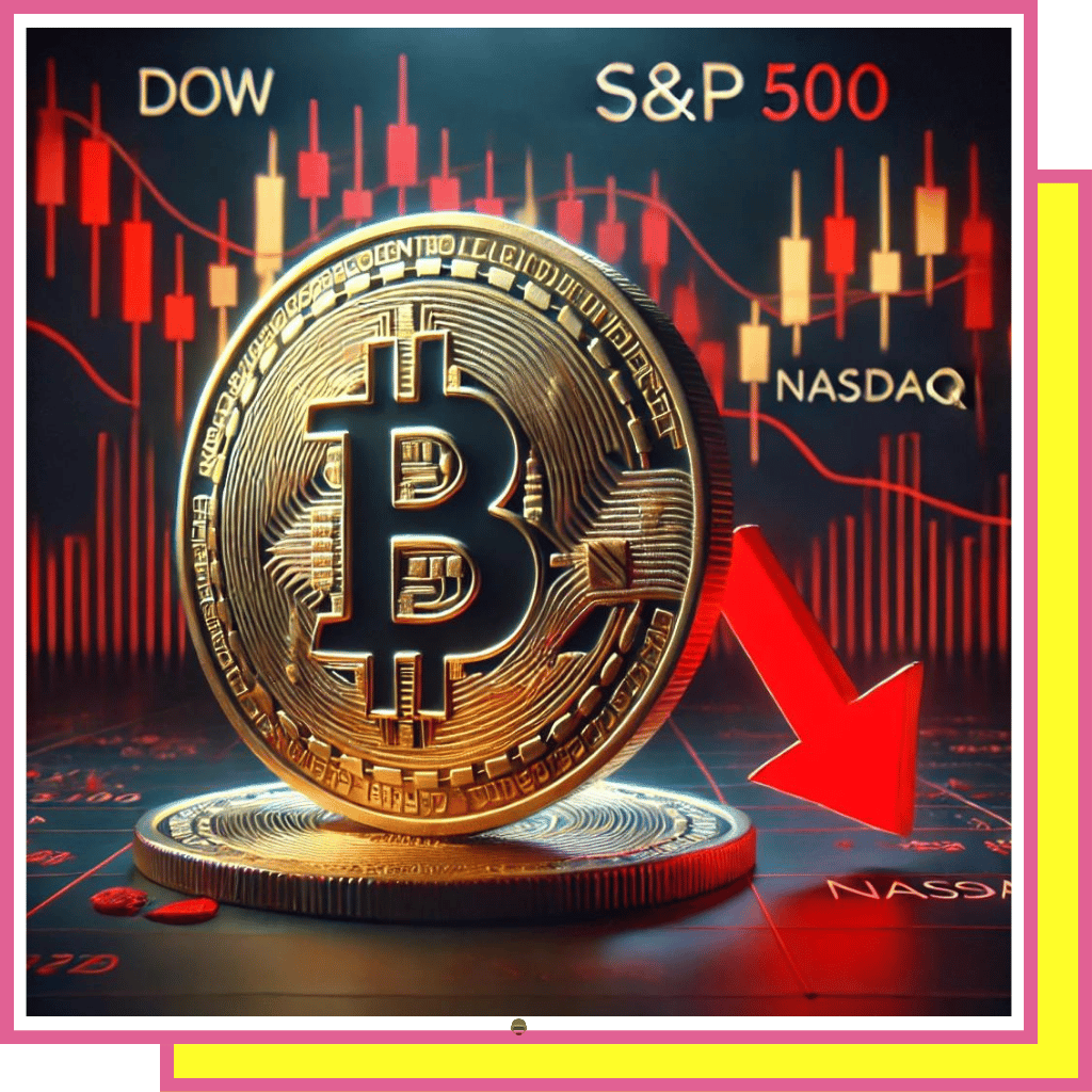 ⚡Bitcoin Slips 6.5% as Global Markets Tumble🌎