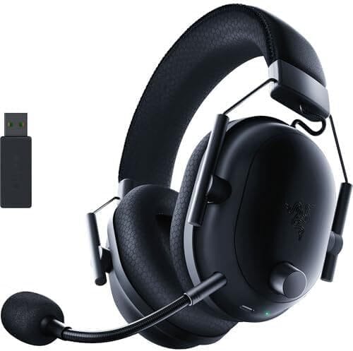 Razer BlackShark V2 Pro (2023) – The Pro-Grade Option A lightweight, wireless gaming headset with a detachable mic and THX Spatial Audio, ideal for competitive Valorant players.