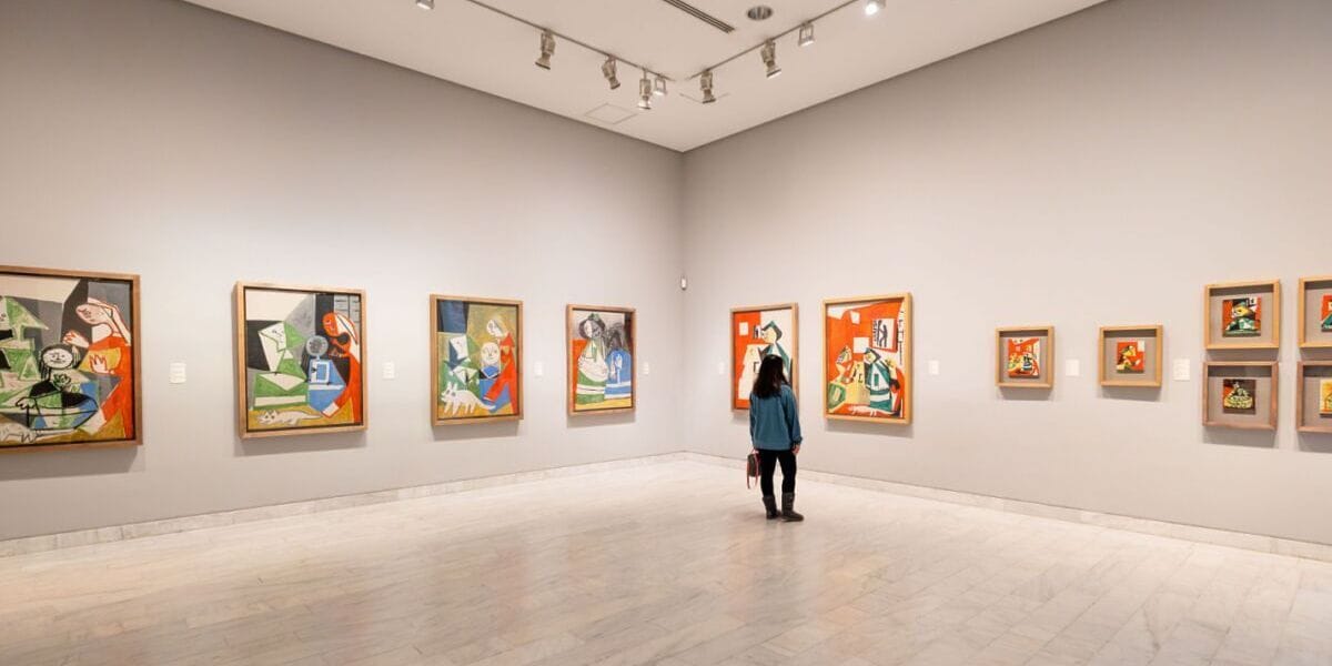 someone admiring Picasso's work