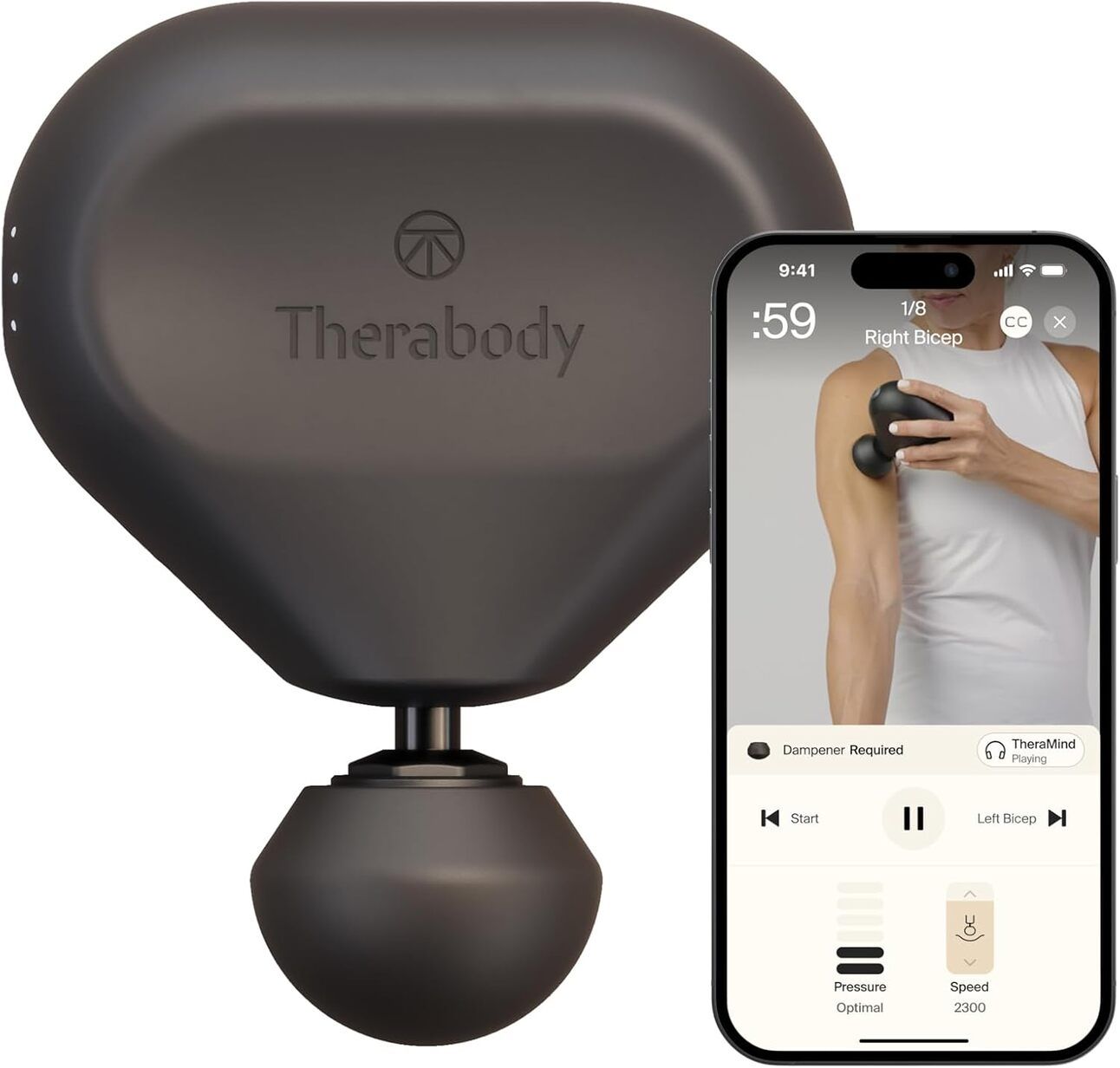 Theragun Mini Alt text: A compact, quiet massage gun for targeted muscle relief, great for travel, workouts, or everyday neck and calf tension.