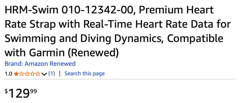 valor da hrm swim no eua