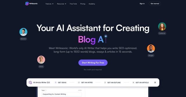 Writing assistant, AI