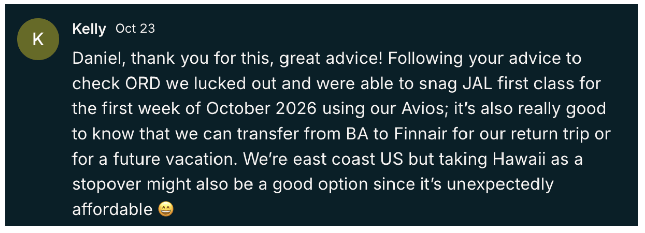 Daily Drop Reader message