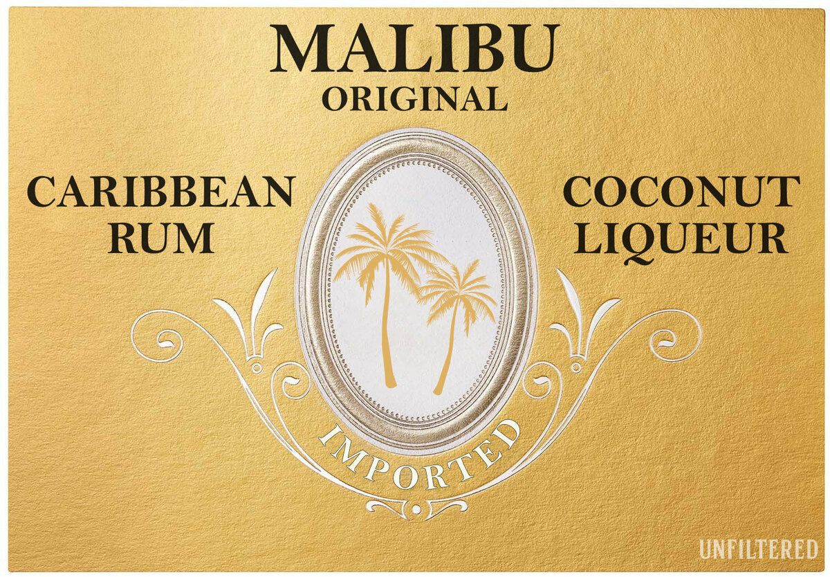 The label if an intern at Malibu tried to rip off the Cristal Champagne logo.