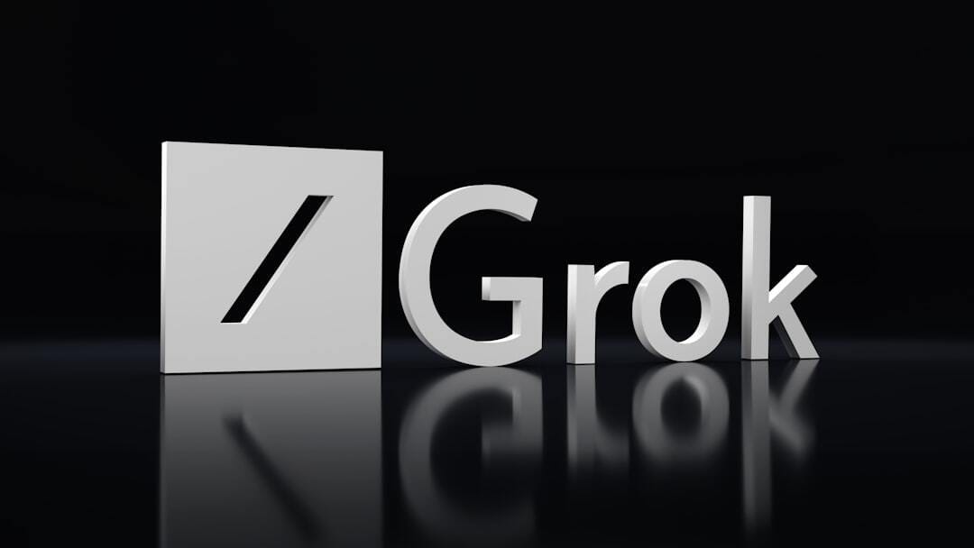 Grok X.AI Logo in 3D. Feel free to contact me through email mariia@shalabaieva.com